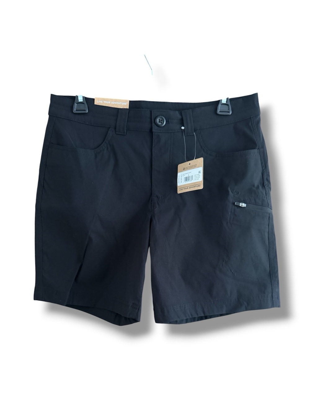 Eddie Bauer Rainer Shorts Black Inseam 7”